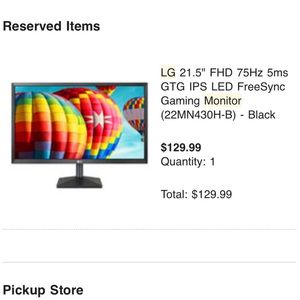LG 21.5” Gaming Monitor